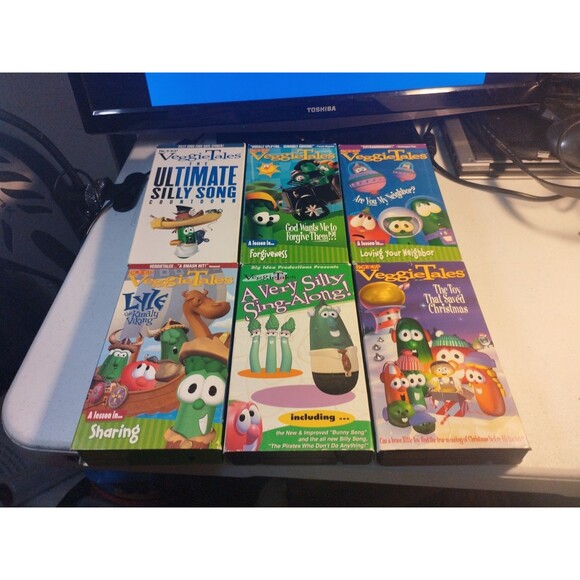 VeggieTales VHS Tapes Lot of 6. Big Idea. Christian. - Picture 1 of 6